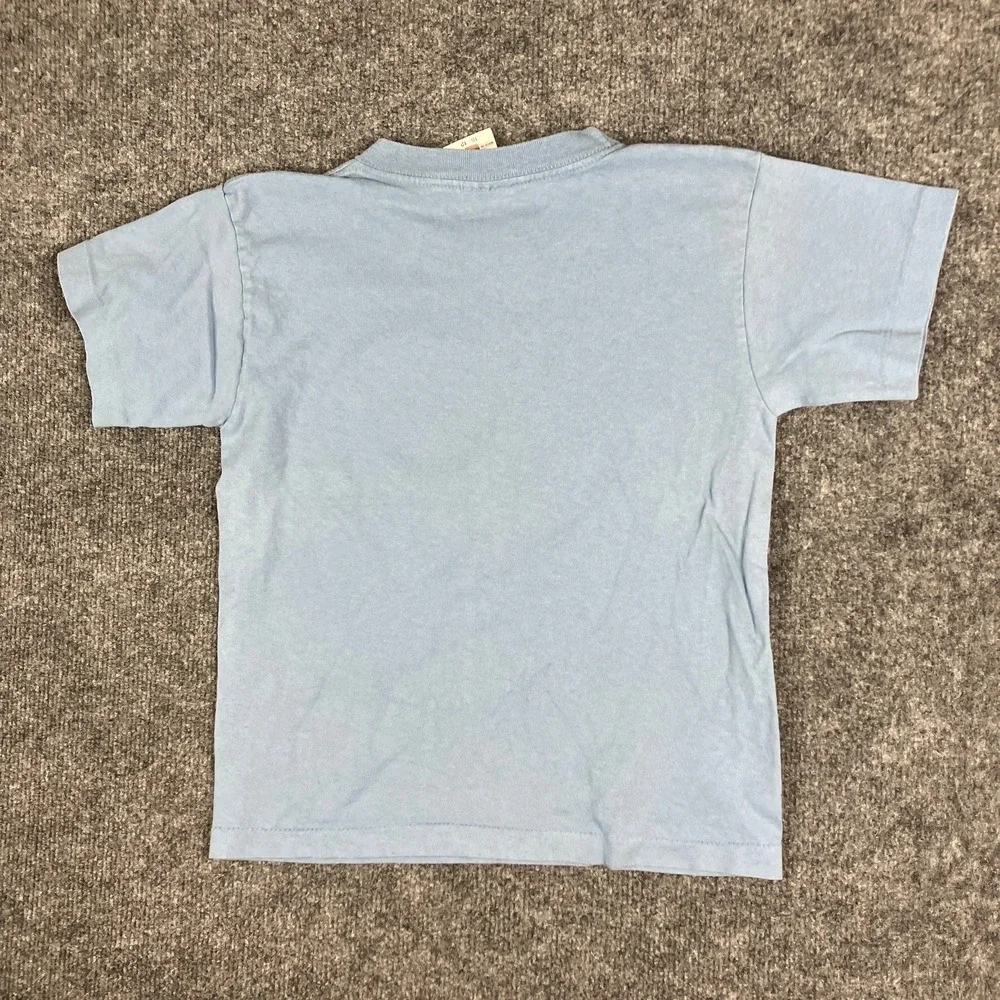 Aloré T-Shirt Youth Size 10-12 Blue Forever Wild Cougar Graphic Tee‎